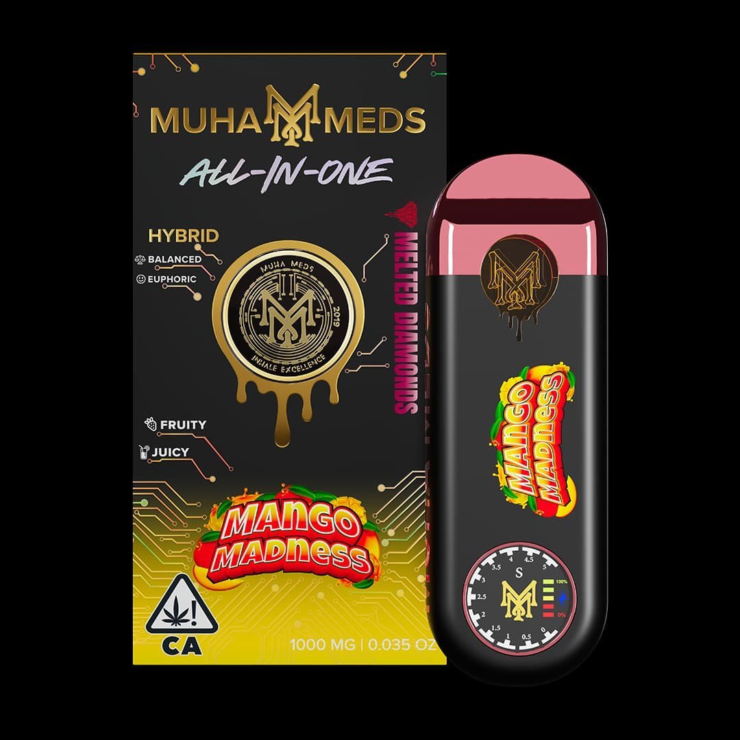Muha med All in one 1000MG Mango Madness
hybridMelted Diamonds