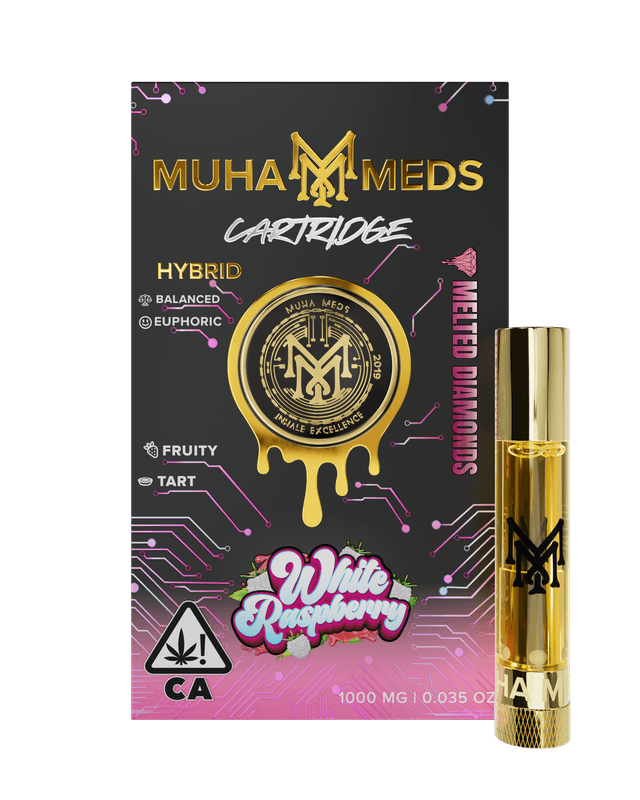Muha med cart 1000MG White Raspberry